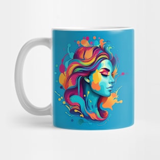 COLORFUL CANVAS OF A WOMAN, DIANA Mug